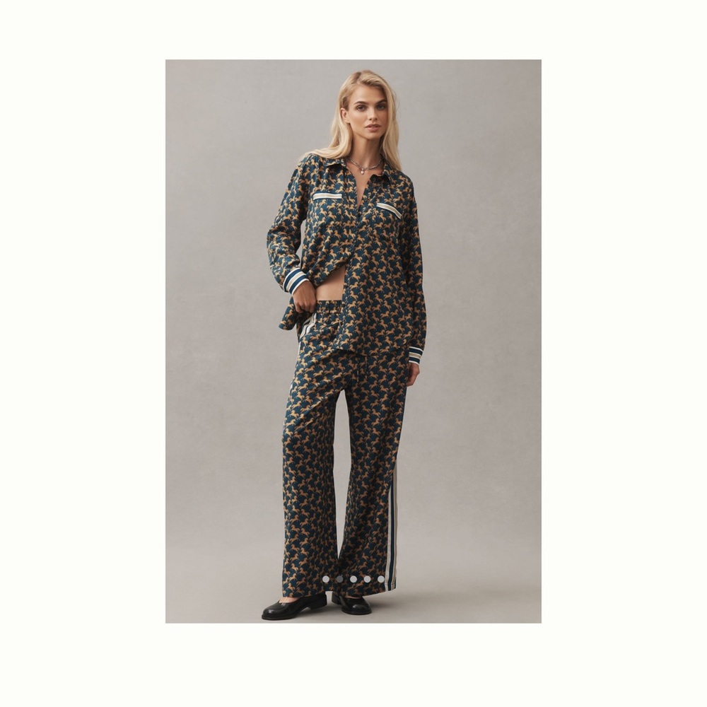 The Brooklin Tie-Front Printed Pull-On Pants by Maeve - Picture 4 of 5
